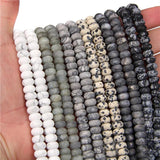 Natural Stone Rondelle Beads - Lapis Lazuli Jades Abacus Quartz - Jewelry Making