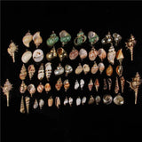 Spiral Sea Shell Charms for Jewelry Making