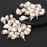 Spiral Sea Shell Charms for Jewelry Making