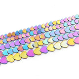 6/8/10MM Silver Plated Hematite Spacer Beads for Jewelry Making