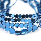 6/8/10MM Silver Plated Hematite Spacer Beads for Jewelry Making