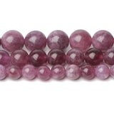 Purple Kunzite Natural Stone Beads 6/8/10mm Round Loose Spacer Smooth Beads