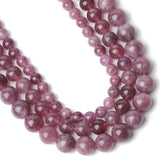 Purple Kunzite Natural Stone Beads 6/8/10mm Round Loose Spacer Smooth Beads