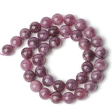 Purple Kunzite Natural Stone Beads 6/8/10mm Round Loose Spacer Smooth Beads