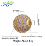 10mm Hollow Metal Ball Beads for Bracelets Earrings
