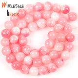 6/8/10/12mm Pink Persian Jades Round Spacer Loose Beads 15''