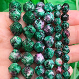 Faceted Epidote Zoisite Stone Beads for Jewelry Making 15''