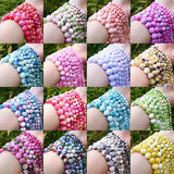 Natural Stone Purple Persian Jades Tourmaline Bead Round Smooth Spacer Bead 15In