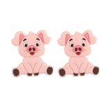 5/10pcs Pig Silicone Beads Food Teether Safety BPA DIY Pacifier Chain