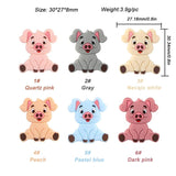 5/10pcs Pig Silicone Beads Food Teether Safety BPA DIY Pacifier Chain