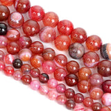Natural Stone Beads Amber Sardonyx Agate Round Loose Spacer Beads 6/8/10MM