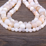 Matte Dull Stripes Agates Stone Beads for Jewelry Making