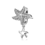 PAN Charm Beaded Octopus Dolphin Chameleon Pearl Shell Pendant