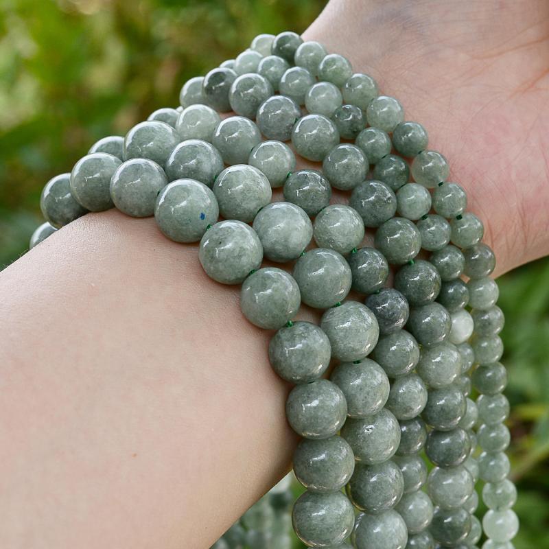 Natural Jades Jaspers Stone Beads for Jewelry Making DIY Bracelet