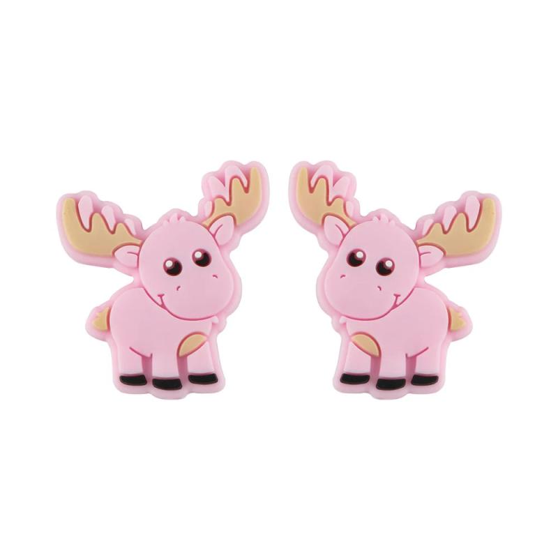5/10 Pcs Silicone Animal Beads Food Silicone Tooth Beads DIY Pacifier Chain BPA