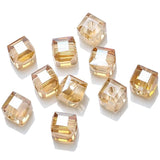 Glass Faceted Square Crystal Cube Beads - DIY Charm Bracelets Jewelry
