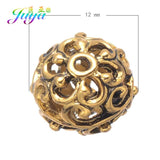 20pcs Antique Gold/Silver Hollow Charm Beads for Jewelry Making