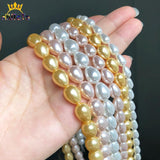 Shell Pearls Water Drop Beads DIY Jewelry Making 15'' 6*9 8*11 10*13mm