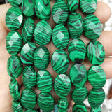 Faceted Natural Stone Oval Shape Agates Crystal Turquoises Beads