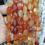Faceted Natural Stone Oval Shape Agates Crystal Turquoises Beads