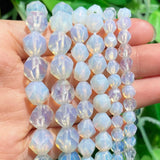 Faceted Opal Loose Spacer Beads 15'' 6 8 10mm