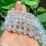 Faceted Opal Loose Spacer Beads 15'' 6 8 10mm