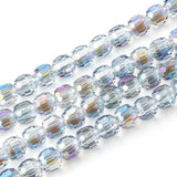 Big Hole Crystal Glass Spacer Natural Stone Round Beads Jewelry Making DIY