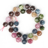 Olive Shape Tourmaline Beads 6 8 10mm Natural Faceted Loose Spacer Beads