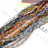 70 Lampwork Glass Crystal Teardrop Beads 3x7/4x10mm