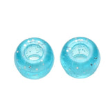 Colorful Big Hole Plastic Beads Rondelle Spacer Loose Beads