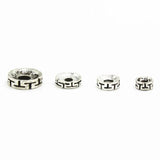 Metal Spacer Beads Flat Round DIY Jewelry Making