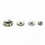 Metal Spacer Beads Flat Round DIY Jewelry Making
