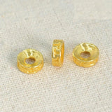 Metal Spacer Beads Flat Round DIY Jewelry Making