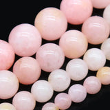 6-10mm Pink Opal Jade Loose Spacer Beads 15''