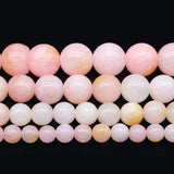 6-10mm Pink Opal Jade Loose Spacer Beads 15''