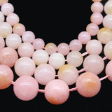 6-10mm Pink Opal Jade Loose Spacer Beads 15''