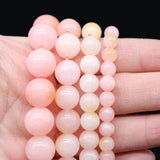 6-10mm Pink Opal Jade Loose Spacer Beads 15''