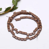 2-Hole Natural Stone Hematite Beads 5x2mm Rectangle Square Loose Beads
