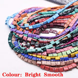 2-Hole Natural Stone Hematite Beads 5x2mm Rectangle Square Loose Beads