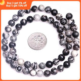 Natural Webbed Jaspers Round Beads 15 inch Strand for Jewelry Making