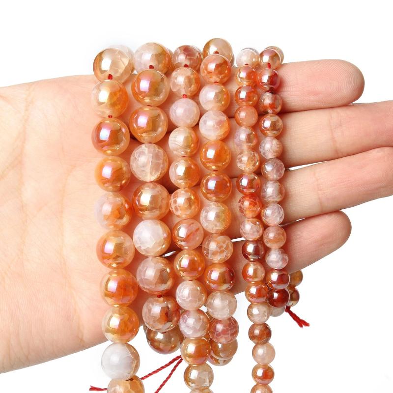 6-10mm Multicolor Cracked Crystal Agates Beads for Jewelry Making