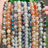 6-10mm Multicolor Cracked Crystal Agates Beads for Jewelry Making
