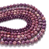 Purple Sea Sediment Shoushan Stone Spacer Beads 6-10mm