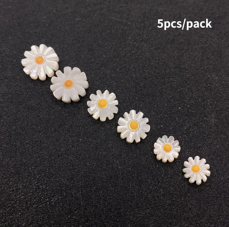Natural Sunflower Shell Beads for Jewelry Making DIY Necklace Earrings