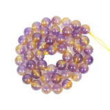 Natural Stone Beads Ametrine Round Loose Beads 4-10 MM