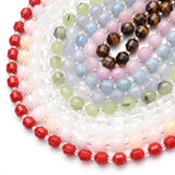 Faceted Aquamarine Chalcedony Beads for DIY Jewelry 15In