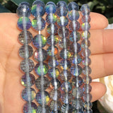 Dark Gray MoonStone Crystal Quartz Beads for Jewelry Making