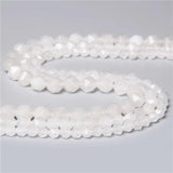 6 8 10MM Natural Jade Gemstone Faceted Spacers Loose Beads DIY Bracelet