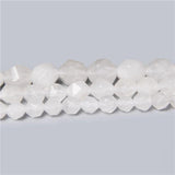 6 8 10MM Natural Jade Gemstone Faceted Spacers Loose Beads DIY Bracelet