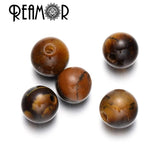 Tiger's Eye Stone Beads Charms For Bracelet Making 4/6/8/10mm